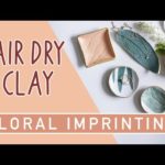 DIY Jewellery Trays – Imprinting Air Dry Clay