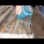 DIY Farmhouse Dining Table w/ Epoxy Inlays Using Reclaimed Barnwood