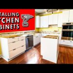 How to INSTALL KITCHEN CABINETS (and remove them)! // DIY Kitchen Remodel Pt. 1