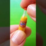 DIY Miniature Realistic Things, Coca Cola Bottle, Sprite and Fanta Bottle