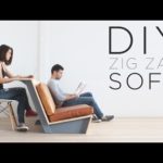 DIY “Zig Zag” Sofa | How to make a modern couch