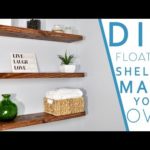 Easy DIY FLOATING SHELVES No bracket | DIY CREATORS