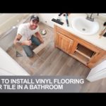 How To Install Vinyl Floors In a Bathroom Over Tile