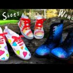 DIY Clothes! 3 DIY Shoes Projects (DIY Sneakers, Boots, Fashion & More). Amazing!