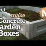 Amazing Concrete Garden Boxes PART 1- DIY Forms to Pour and Cast Cement Planter link together Beds