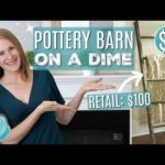 $100 POTTERY BARN LADDER FOR UNDER $9! 💙 DIY Farmhouse Blanket Ladder