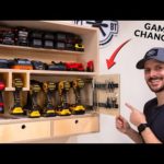 A Better DIY Drill Charging Station | Shop Organization