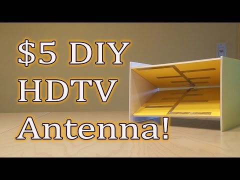 $5 DIY HDTV Antenna! Get FREE TV!