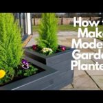 How to Make Modern Garden Planters