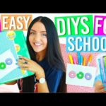 10 EASY DIY SCHOOL SUPPLIES FOR BACK TO SCHOOL 2016! Binders, Notebooks, Pencil Case, Organization!