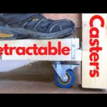 Simple Retractable Casters for Workbench