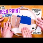 How to Screen Print at Home for Cheap ~ Easy DIY Silk Screen Hack – HGTV Handmade