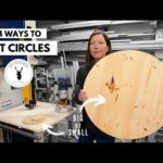 4 Ways to Cut Circles in Wood // DIY Circle Cutting Jigs