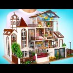 Adding A NEW 3-STORY Miniature Wooden House To Our Collection!