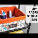 DIY Fabric Storage Bin Tutorial