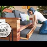 DIY Outdoor Sofa with HIDDEN STORAGE