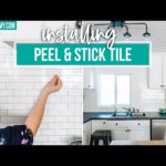 How to Install Peel and Stick Tile Backsplash (because it’s SO EASY!) | The DIY Mommy