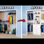 DIY Closet Organization with Shelving and Drawers