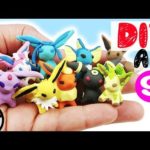 HOW TO MAKE ALL 9 EEVEELUTIONS POKEMON DIY craft polymer clay tutorial miniature