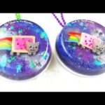 DIY NYAN CAT Galaxy Pendant Resin and Polymer Clay Tutorial – ADORABLE how to make a nyan cat craft