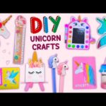 12 DIY UNICORN CRAFTS – Unicorn School Supplies – Cute Decoration and more… #unicorn