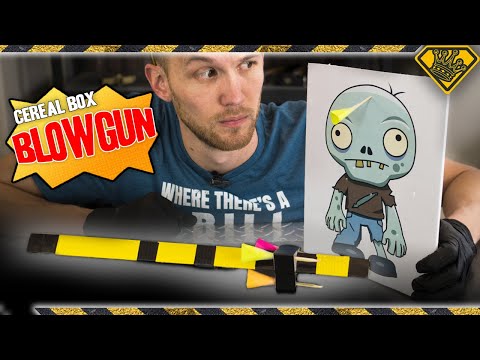 DIY Cereal Box Blowgun! TKOR Shows You How To Make Blowgun!