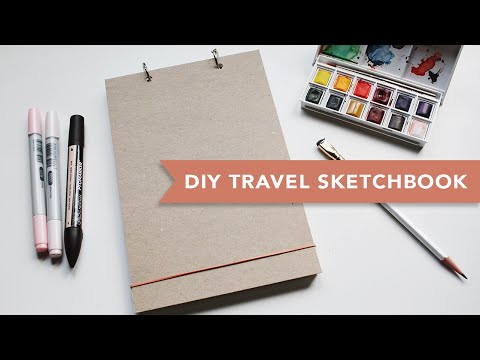 DIY | Travel Sketchbook (Super Easy)