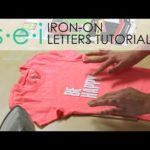 DIY Iron On Transfers: LETTERS – Be Happy Shirt