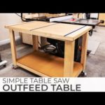 Simple Table Saw Outfeed Assembly Table | DIY Woodworking