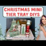 5 Tiered Tray Mimi Christmas DIYs/Farmhouse/Cottagecore/IOD transfers and DIY paints/scrap wood