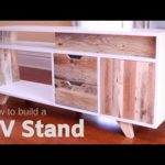 DIY Plywood and Reclaimed Pallet Wood TV Stand / Media Console – How to Make It