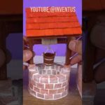 Mini Construction  WATER WELL ROOF Model #crafts #construction #diy