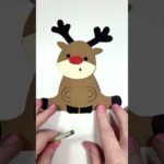 Reindeer Money Card #Craft Idea for #Cricut & Silhouette, Easy #DIY #Christmas Crafts, #Gift Idea