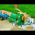 Diy Top of the most creative science project | wheat thresher machine | mini Tractor @minicreative1