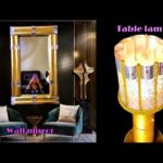 LUXURY WALL MIRROR AND TABLE LAMP | DIY | CRAFT | DECOR | FASHION PIXIES