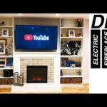 DIY Electric Fireplace Surround with Built-In Wall Unit