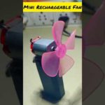 Mini Rechargeable Fan🔥🔥 Electronics Project 😱 #shorts #viral #trending #electroeshu