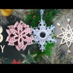 DIY Christmas Ornaments Macrame Snowflakes You Must See