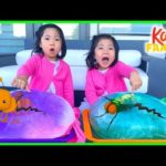 Giant Ice Balloons Melting Animals Easy DIY Science Experiments for kids!!!