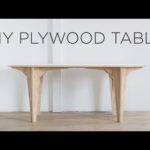 DIY Plywood table | Made from a single sheet of plywood