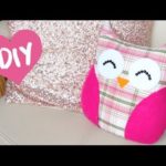 DIY ROOM DECOR ❤ Easy owl Pillow! (Sew/no sew)