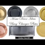 Beautiful Home Decor Ideas using Charger Plates (Glam Edition) | Dollar Tree DIY