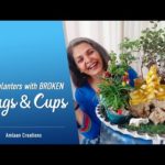 DIY Planters With Broken Mugs & Cups