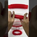 Red and white pop tube satisfying | 🥽🦺🕶🧶#asmr #satisfying #poptubesound #diy #shorts #reels