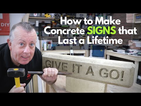 How to Make Concrete Signs