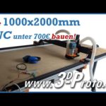 Riesen DIY CNC Fräse mit 1000x2000mm mit V-Slot Profilen für unter 700€ bauen, www.3D-Proto.de