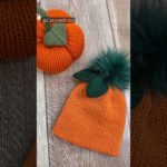 Toddler Pumpkin hat #knittingmachines #diy #short