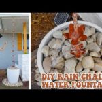 How To Install a Rain Chain w/ DIY Solar Fountain Built in!!!