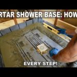 How To Install Shower Mortar Bed, Liner, and Drain. Shower Build A to Z