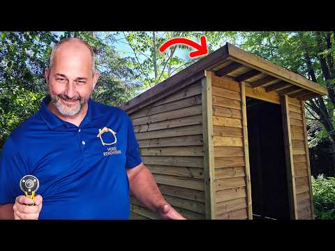 The Easiest and Cheapest Shed Roof You Can Build